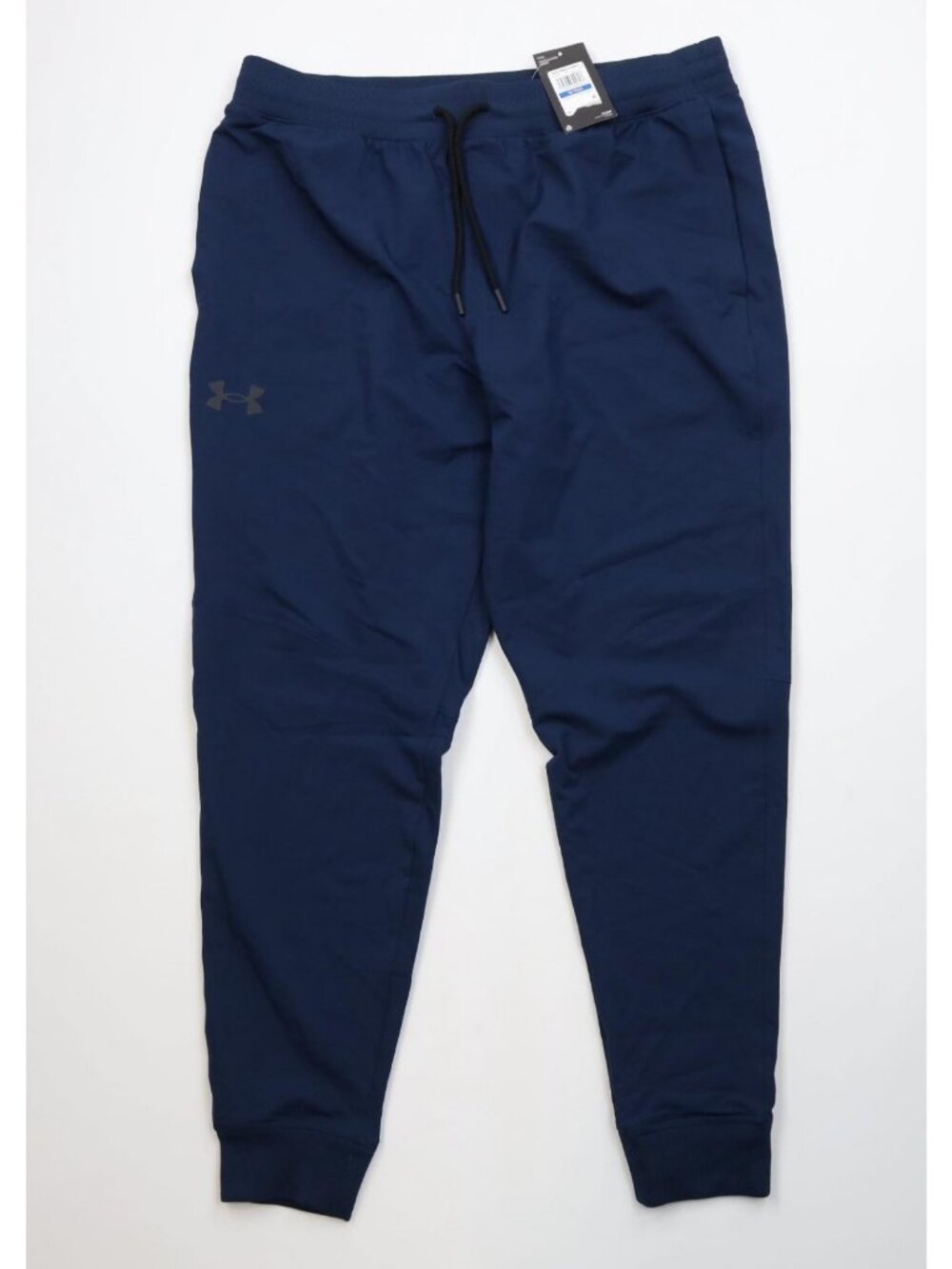 New Under Armour Elite Mens XL Fitted Cuffed Joggers Jogger Pants Navy Blue